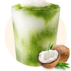 Iced Blended Matcha with Coconut Milk